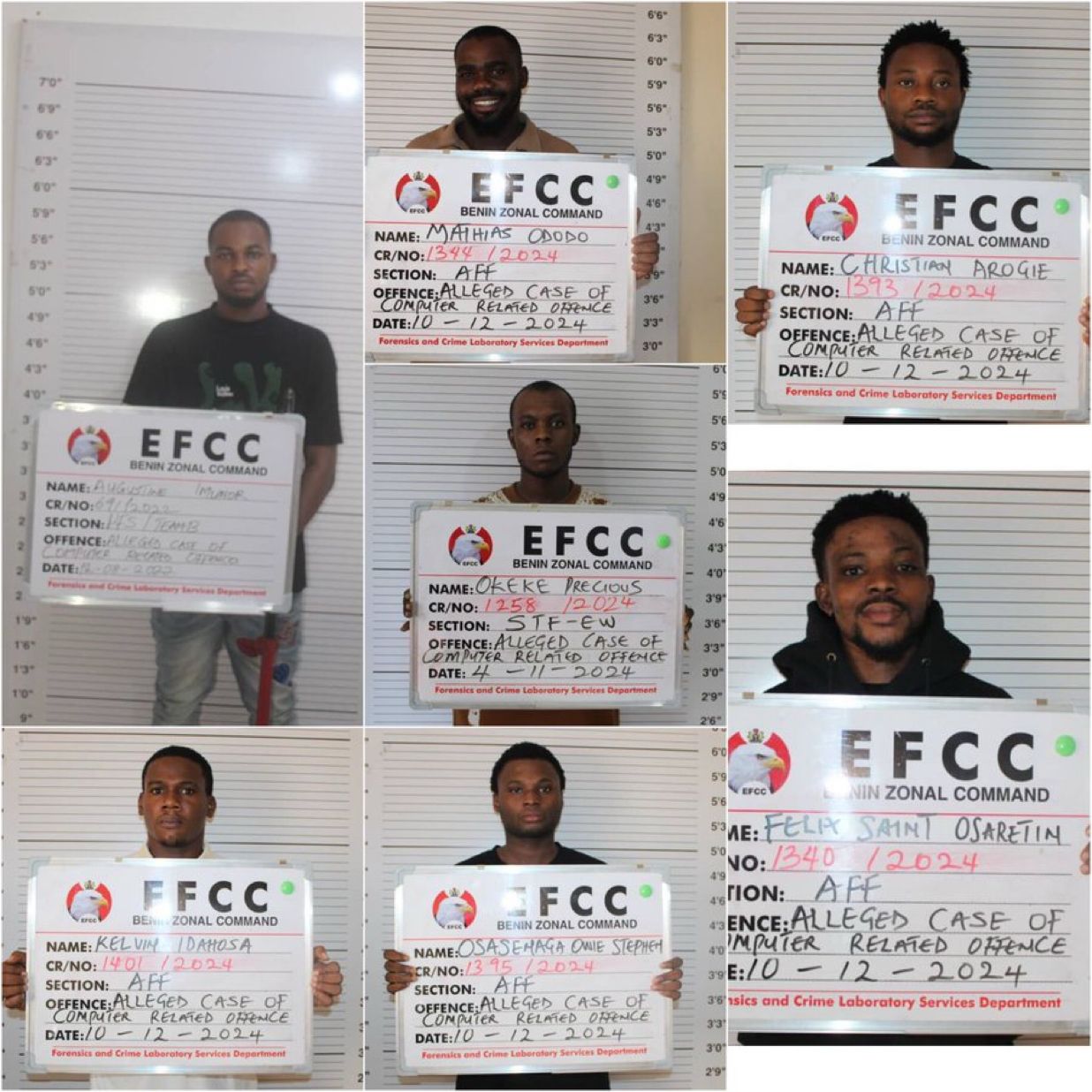 7 Internet Fraudsters Jailed In Edo, Delta