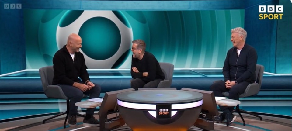 Chapman and Alan Shearer burst out laughing at the deadpan response