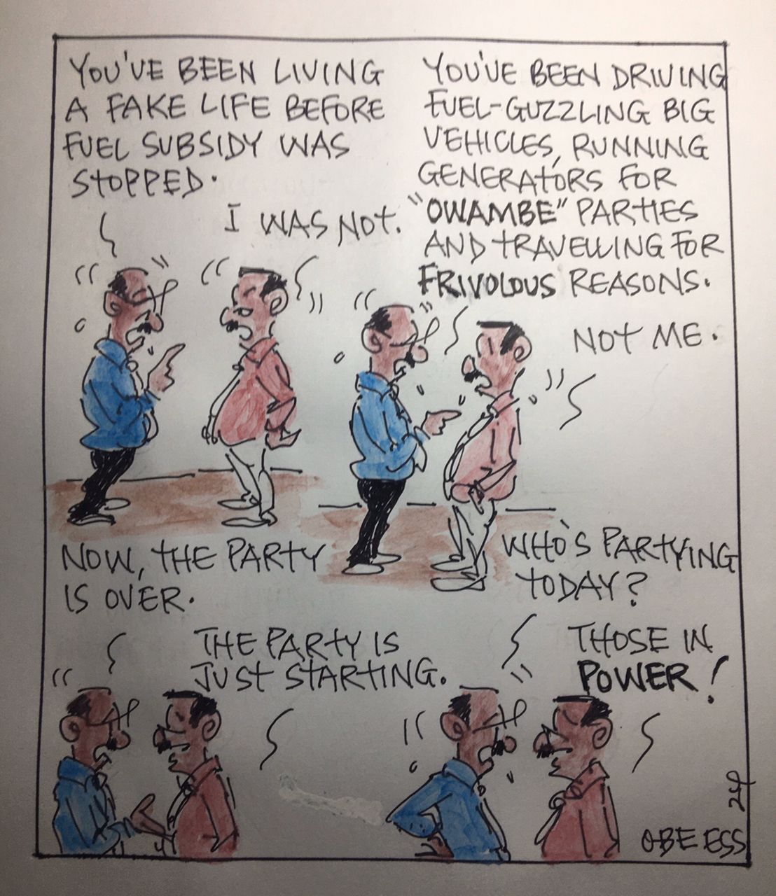 CARTOON OF THE DAY: Now, the party is over!