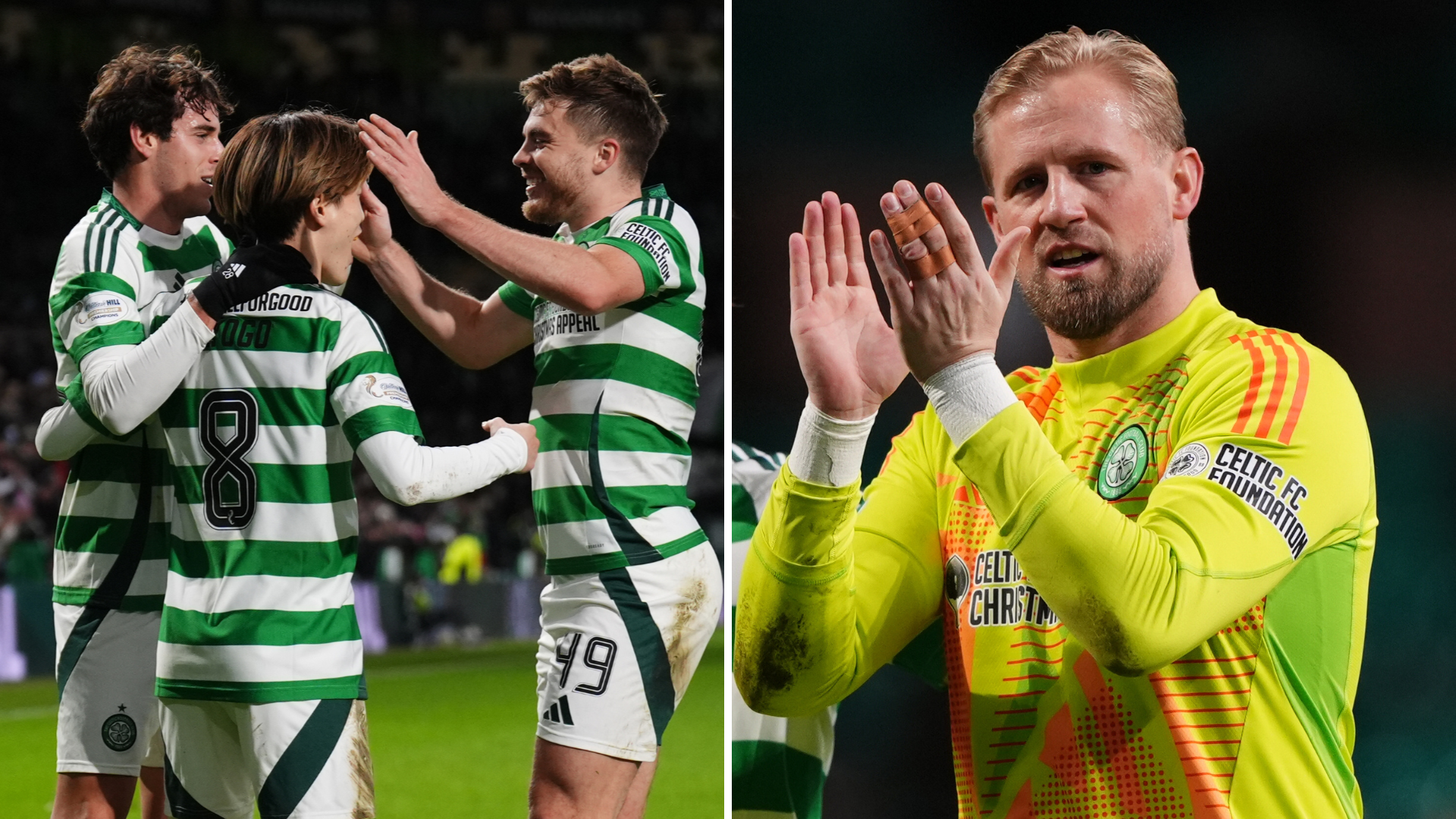 Celtic 3 Hibs 0 - Gray rues missed chances as MOTM Schmeichel racks up third clean sheet in a week to go 9 points clear