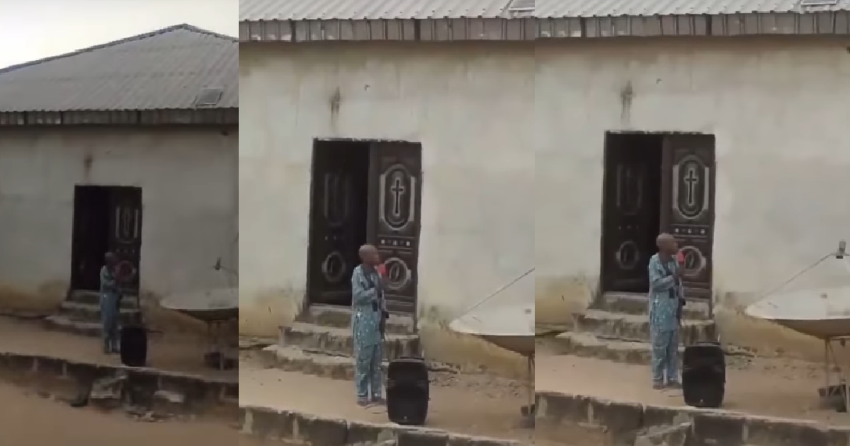 Clip Of A Pastor Pationately Praying For The Dǝath Of The Th!ef Who Stolǝ His ₦30,000 Christmas Chicken Sends Netizens Reel!ng With Laughter (VIDEO)