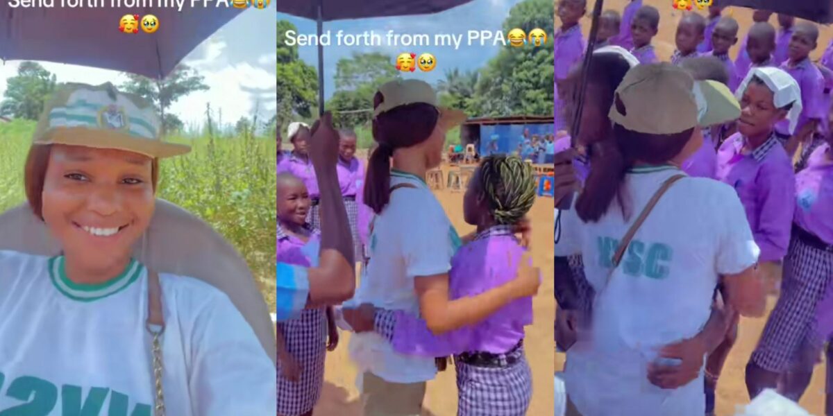 Corper emotional as she receives grand send forth from her PPA