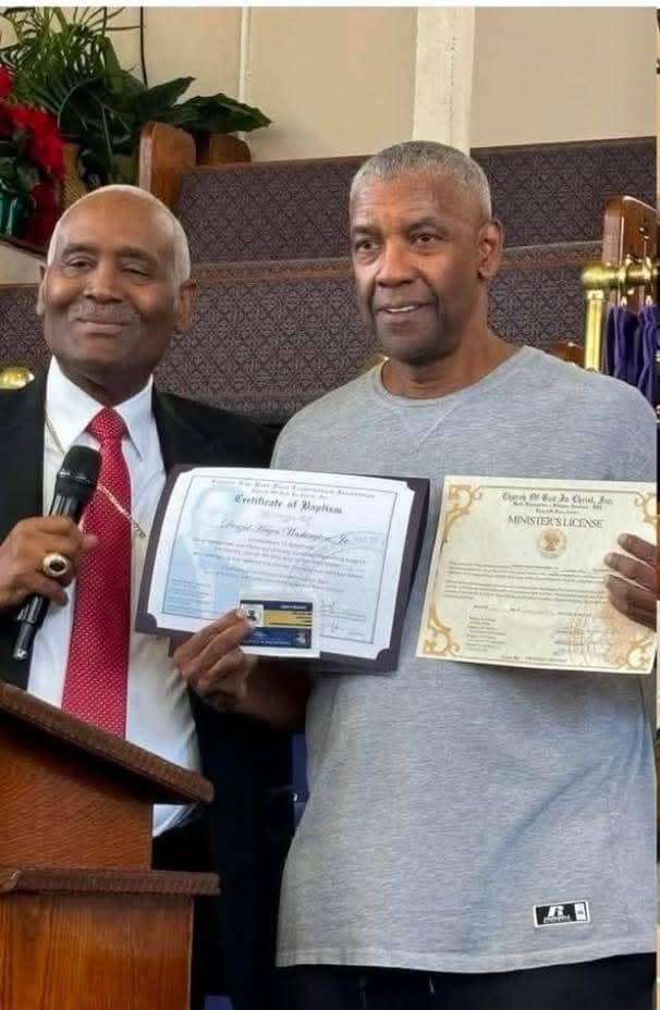 Hollywood Star Denzel Washington Baptised, Becomes Gospel Minister