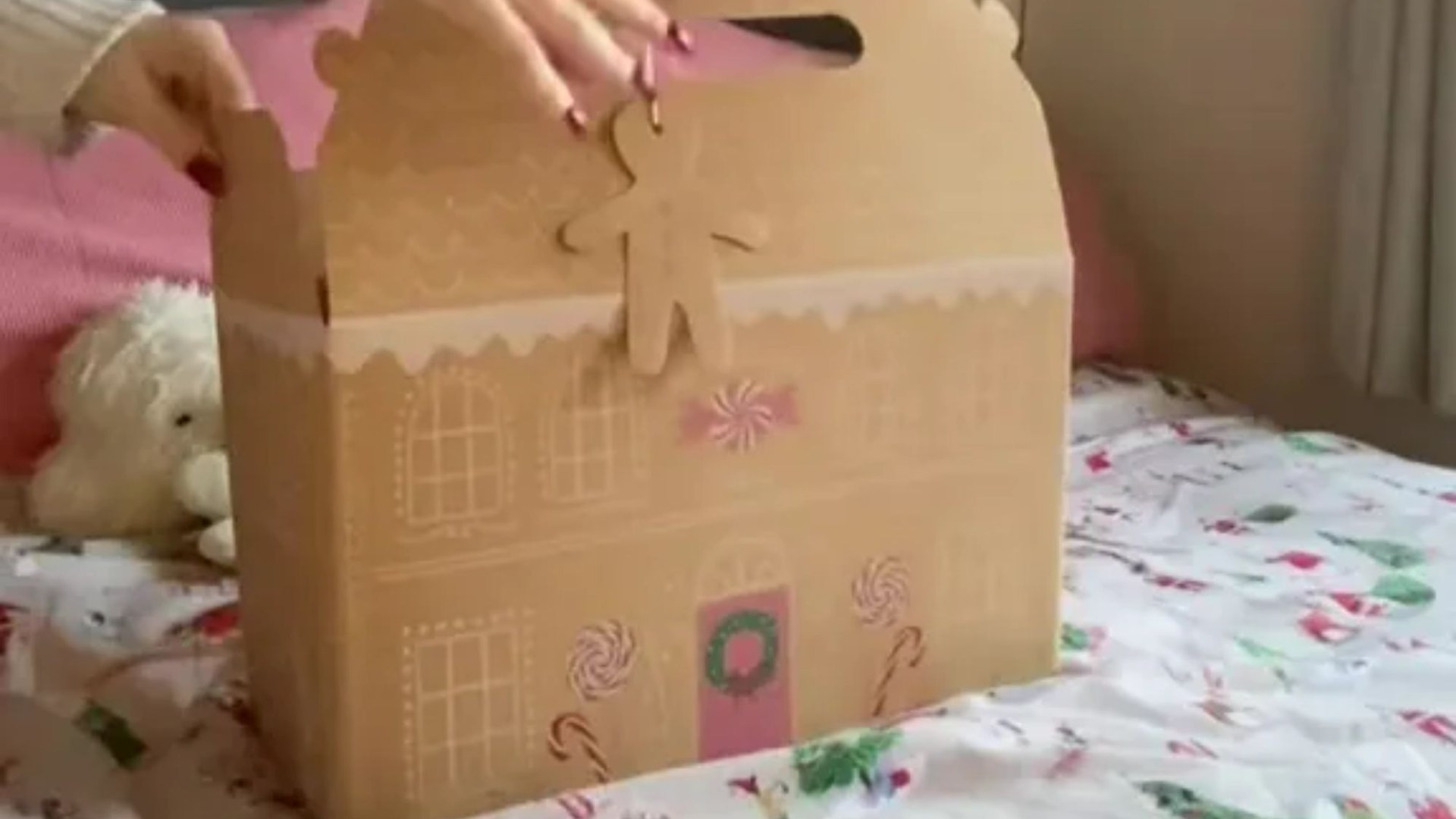 If you're rubbish at wrapping Christmas gifts then B&M's £1.75 gingerbread box is a need - it's ready in seconds