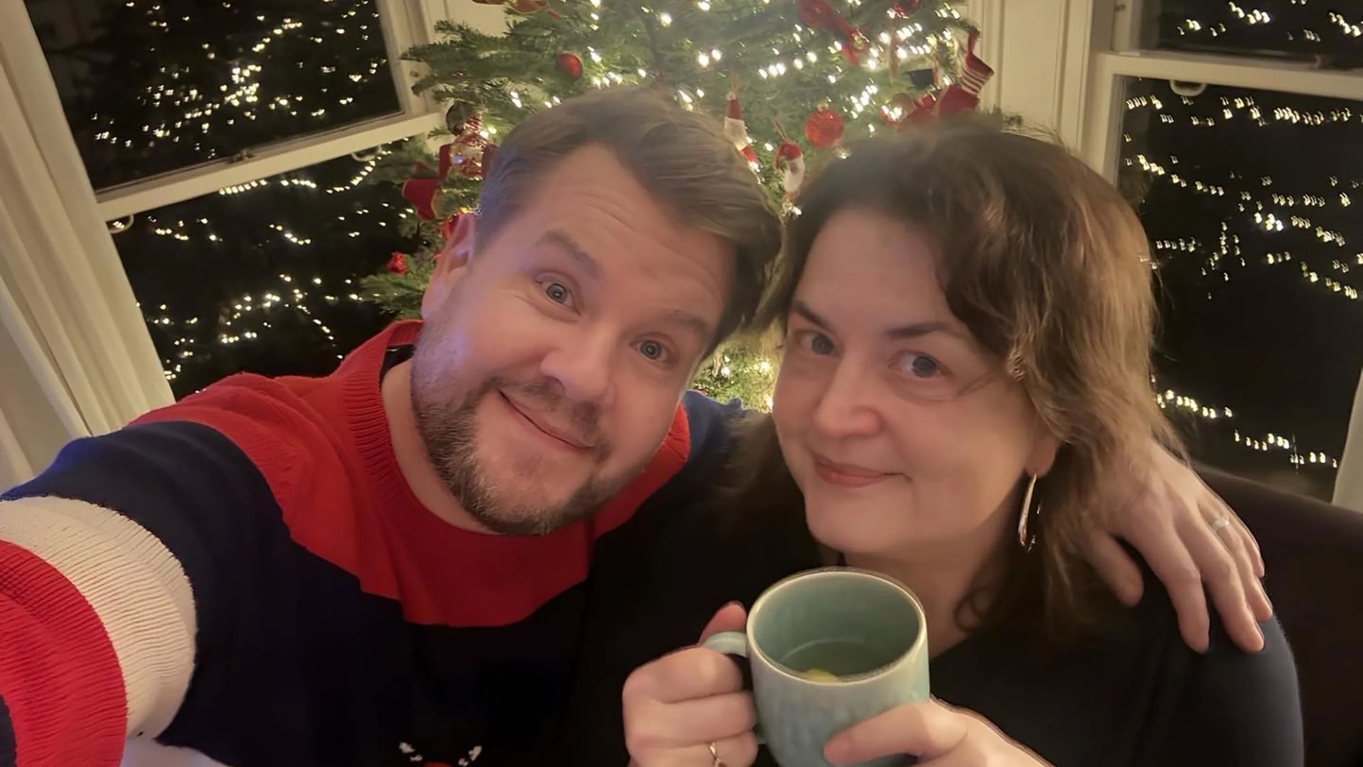 James Corden and Ruth Jones spend Christmas Day together to watch the Gavin and Stacey finale