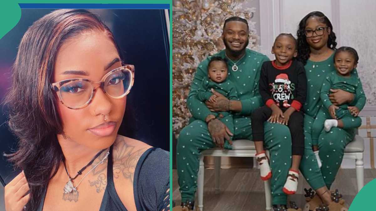 Lady Criticises Baby's Father And Partner For Leaving Son Out of Matching PJs For Christmas Photo