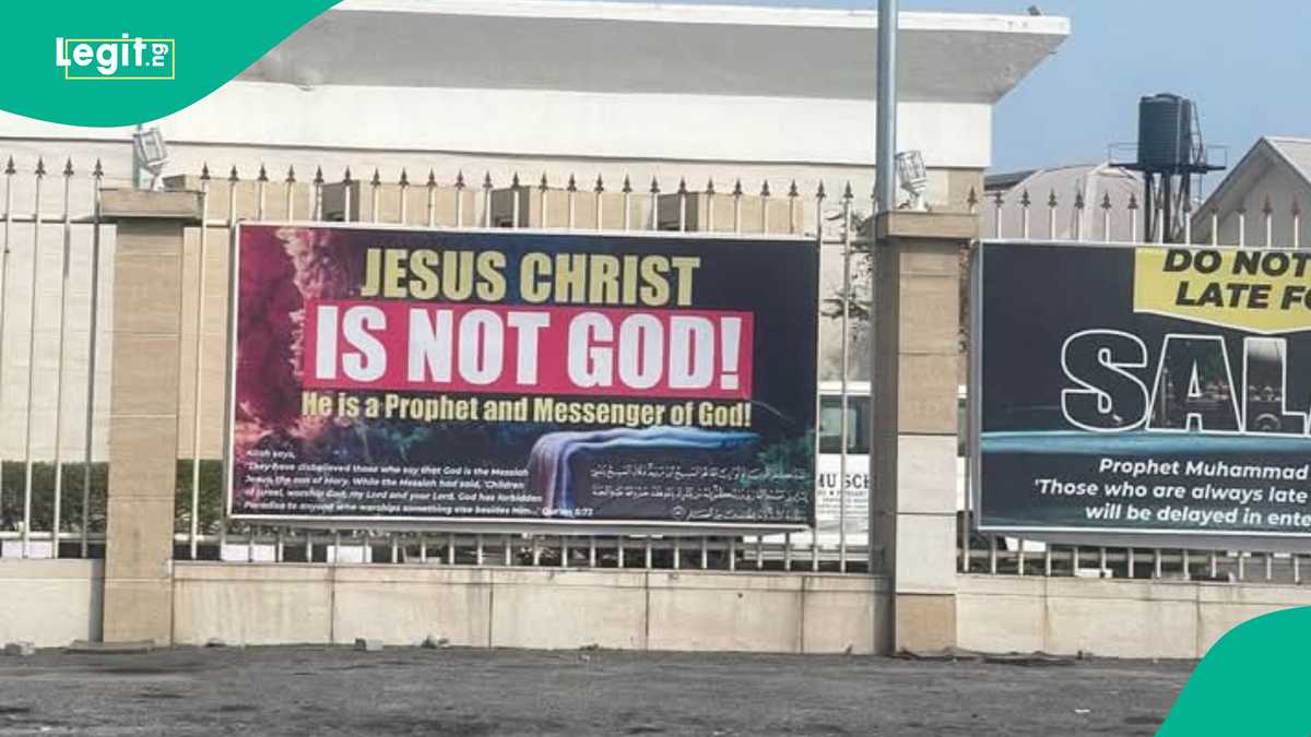 Lekki Mosque Imam Explains Reason behind ‘Jesus Christ Is Not God’ Banner: "We Don’t Provoke Anyone"