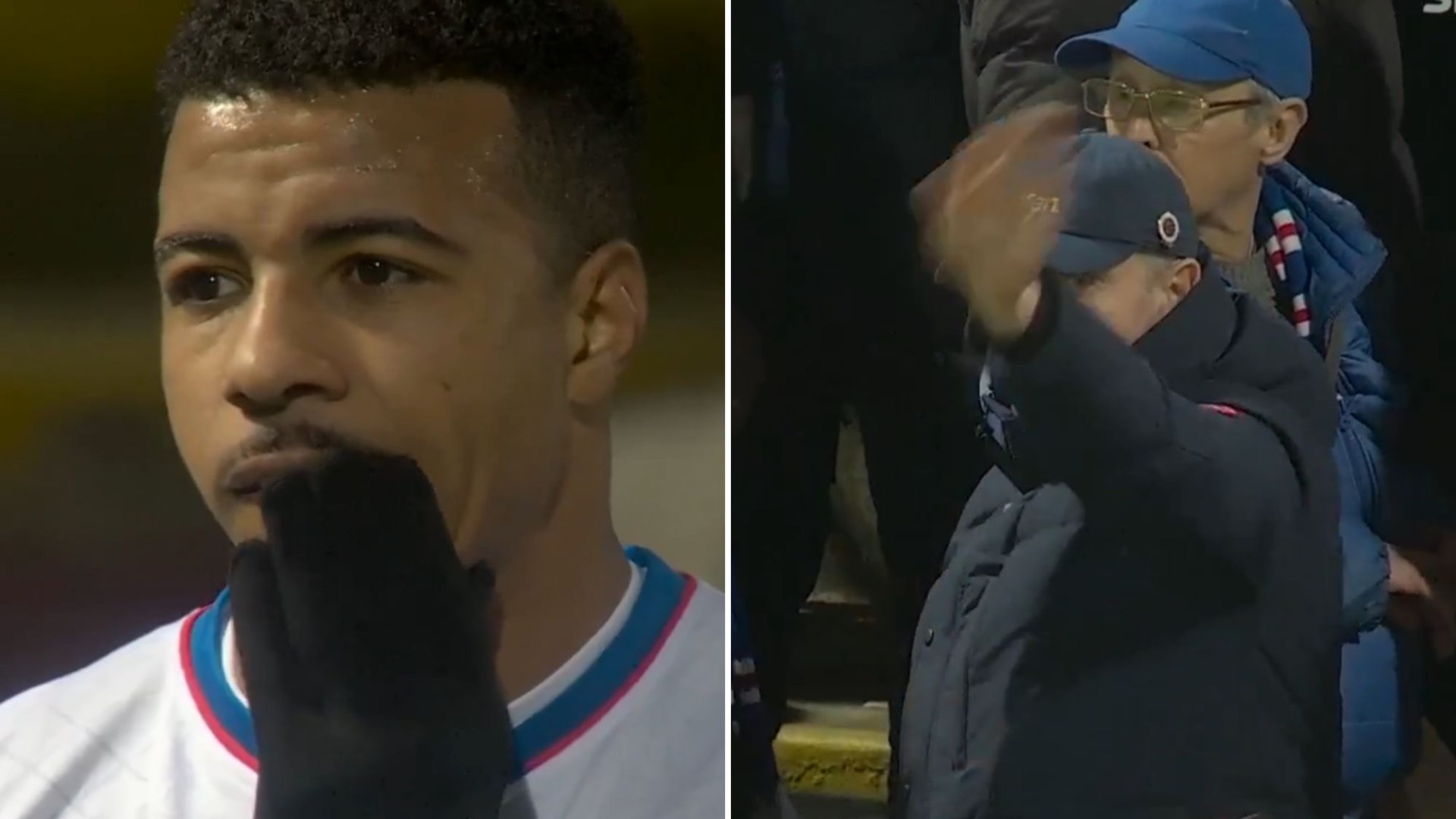 Moment raging Rangers fans BOO their own players and say 'go away' after dropping MORE crucial points