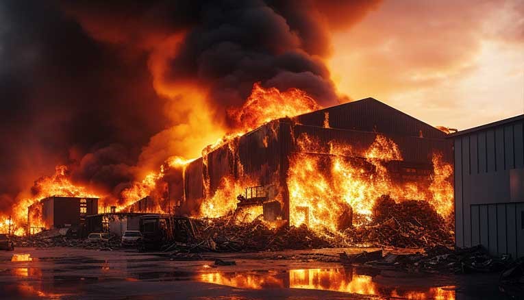 Multi-billion Naira Tools Destroyed As Fire Razes NSIPA Warehouse In Abuja