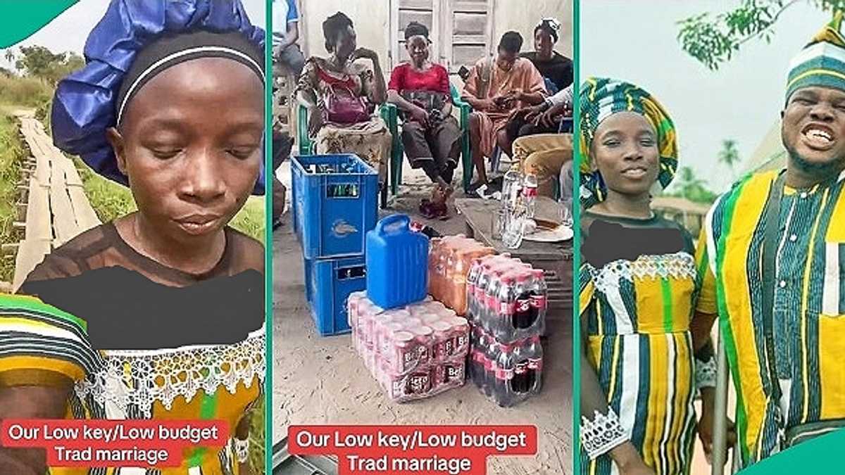 Nigerian Couple Holds 'Low Budget' Traditional Wedding in Village, Video from Event Goes Viral