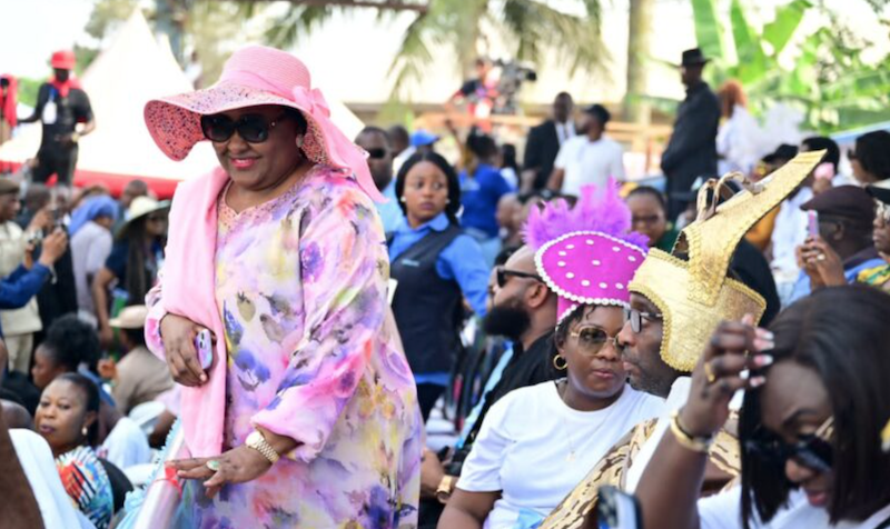 PHOTO: Aisha Buhari makes first public appearance after leaving Aso Rock