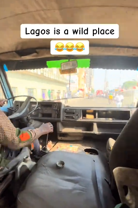 Shocking moment Lagos driver refuels tank on the move