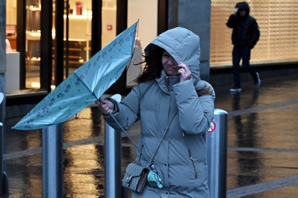 The storm could have gusts of up to 80mph