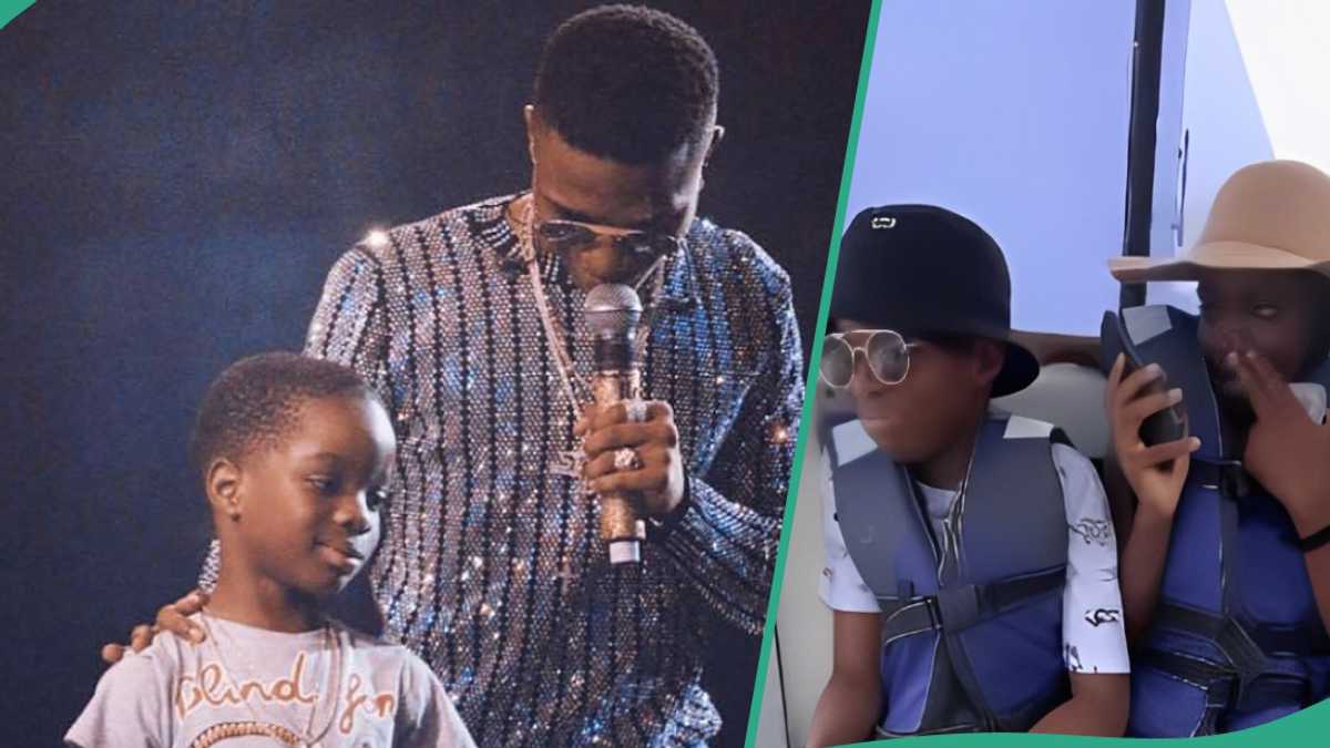 Wizkid's Son Bolu Seen With Friends Having Fun on Luxurious Ilashe Beach: “He Laughs Like Him”