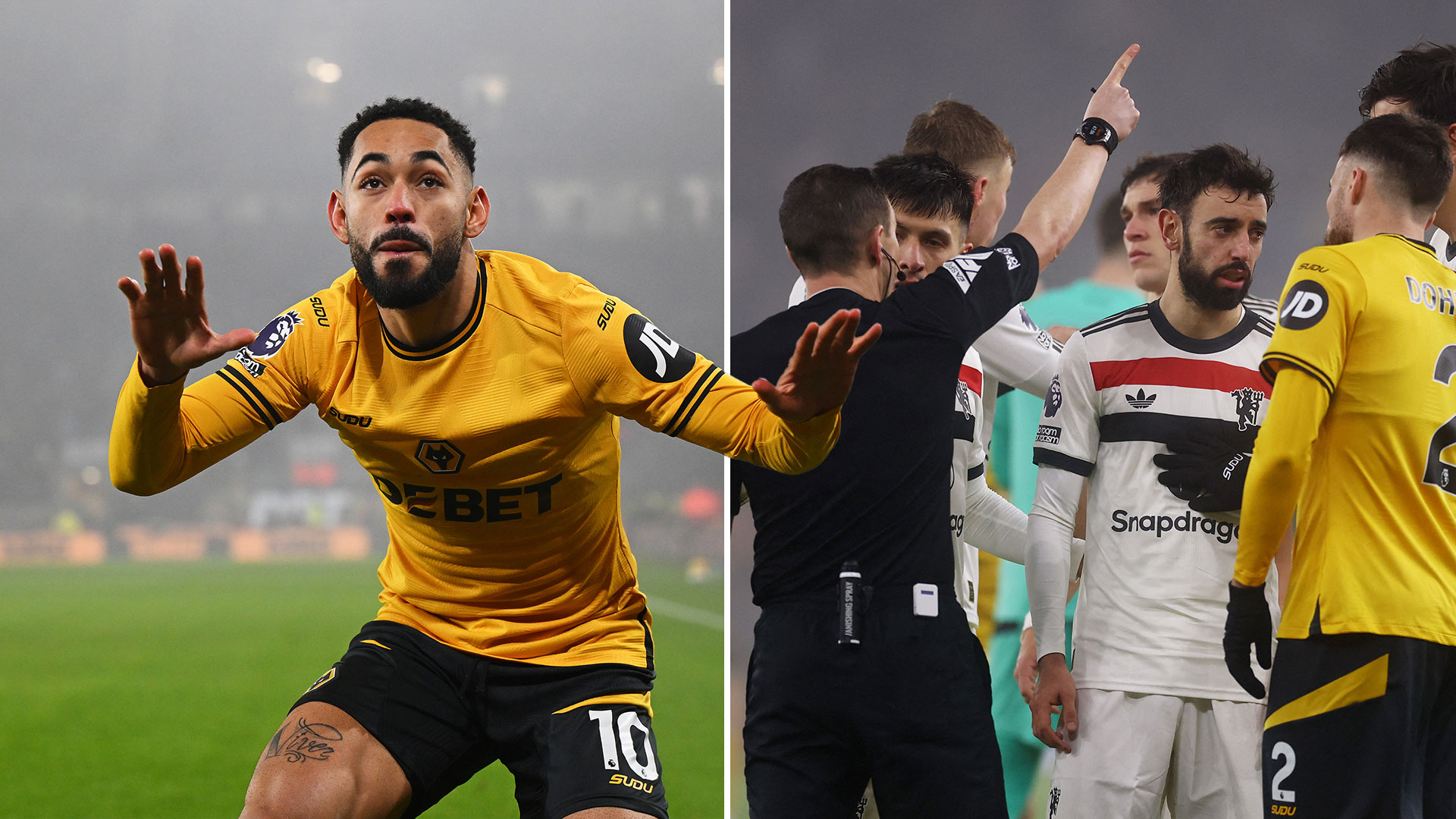 Wolves 2 Man Utd 0: Amorim crisis deepens after embarrassing goal and Fernandes red - and he faces disaster in next game