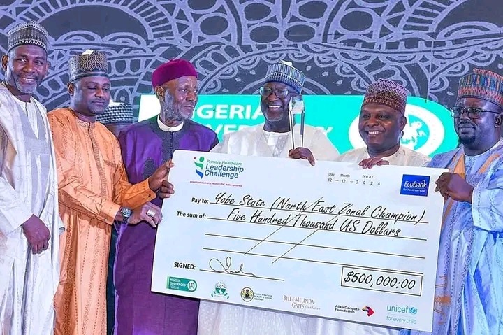 Yobe Wins N390m For Excellence In Primary Healthcare Leadership