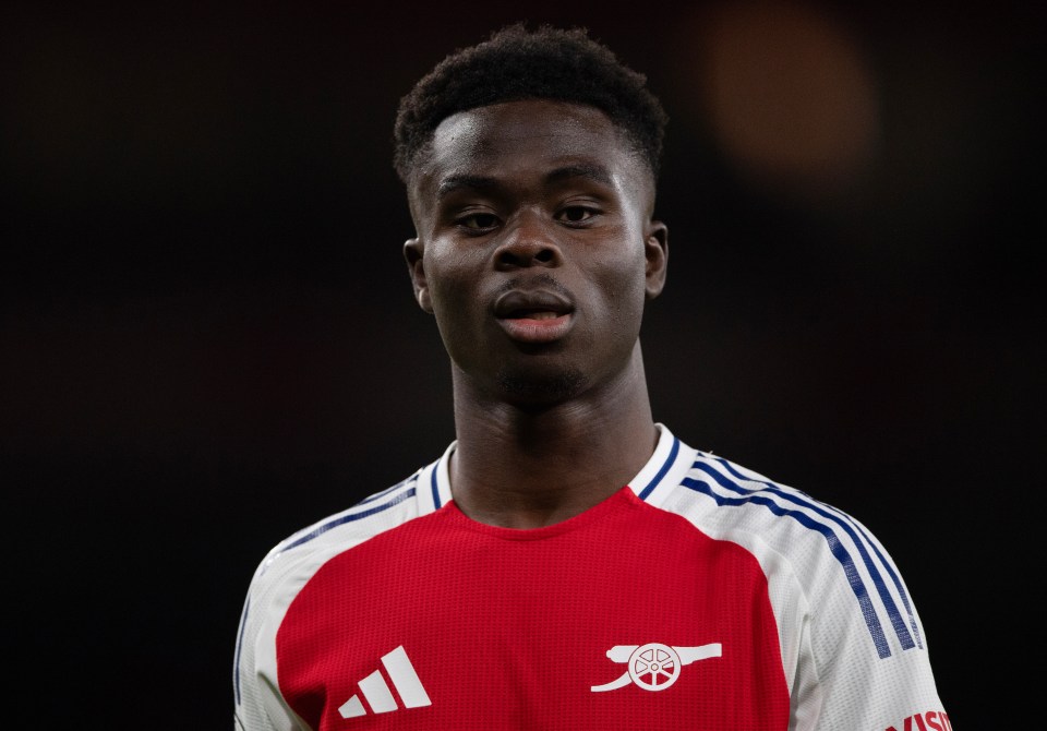 Bukayo Saka has the highest WhoScored rating of 2024