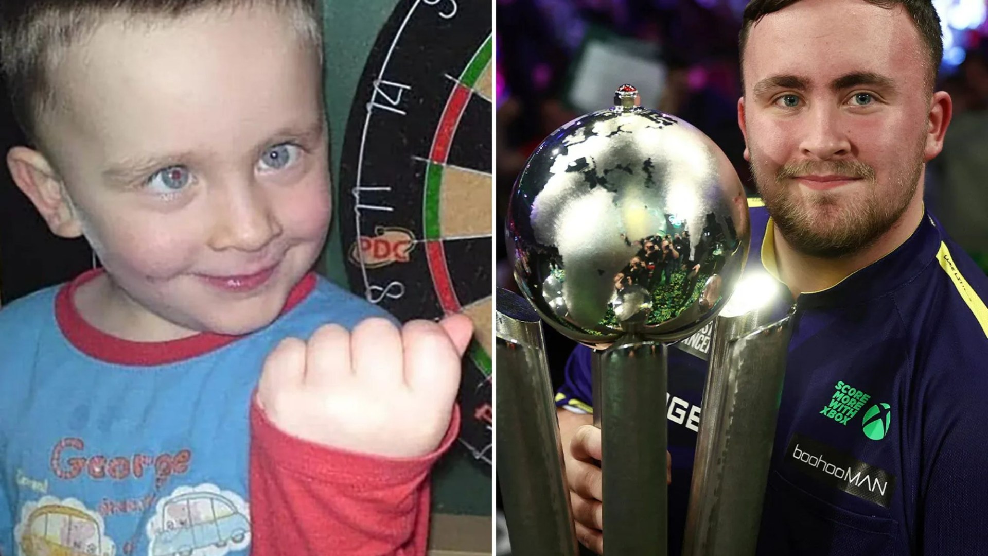 Luke Littler shares brilliant throwback picture to him as a child with dartboard as he shares inspirational message