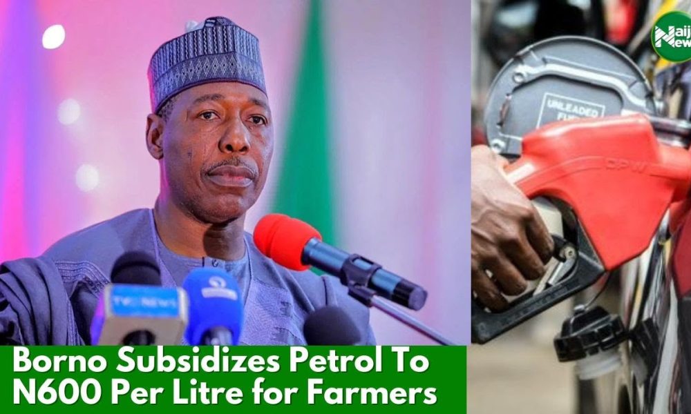 Borno Govt Subsidizes Petrol To ₦600 Per Litres