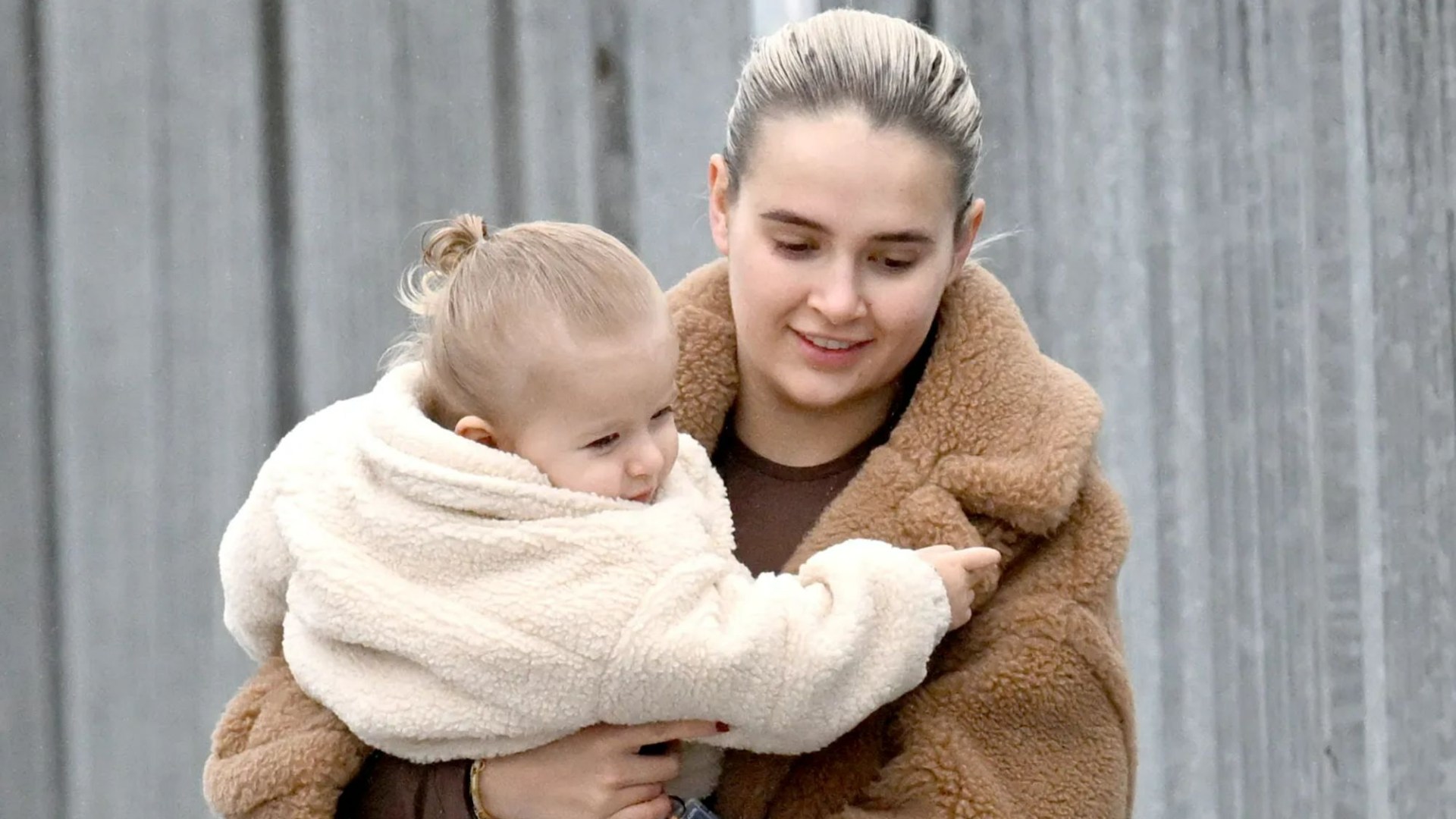 Smiling Molly-Mae Hague breaks cover with daughter Bambi after New Year's Eve snog with Tommy Fury