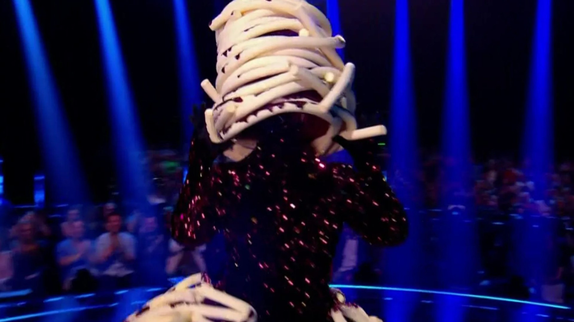 The Masked Singer's Spag Bol is revealed as first celebrity contestant is unmasked