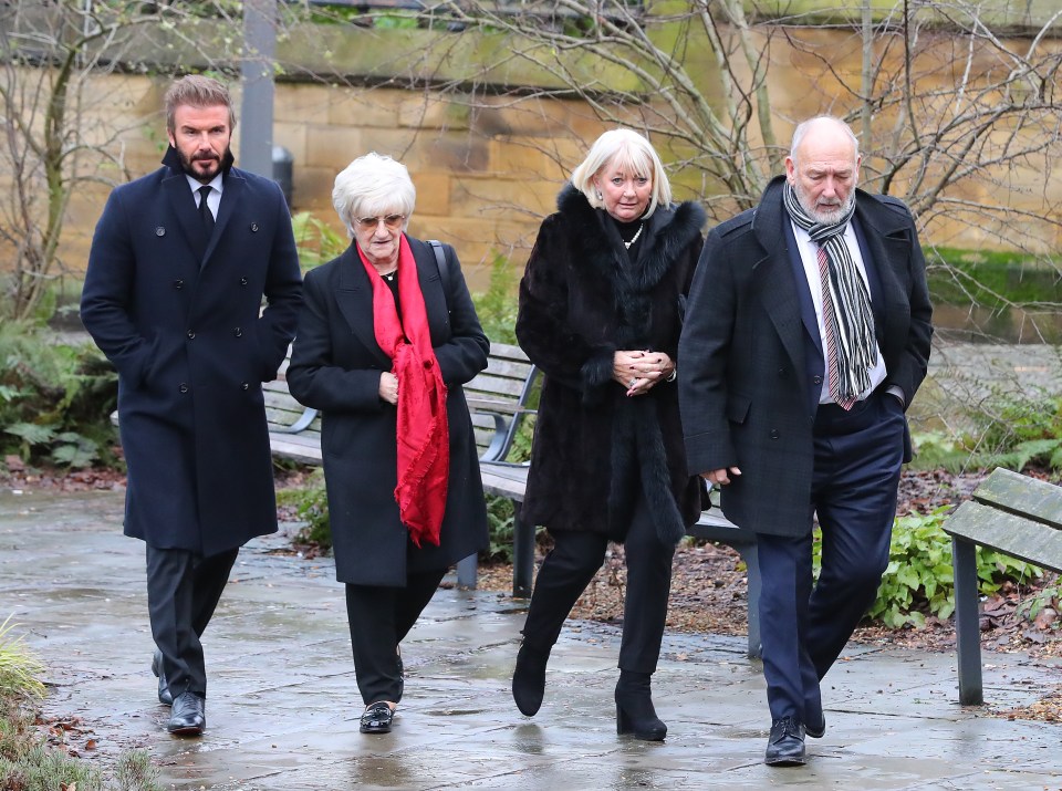 He was accompanied by his parents Sandra and Ted