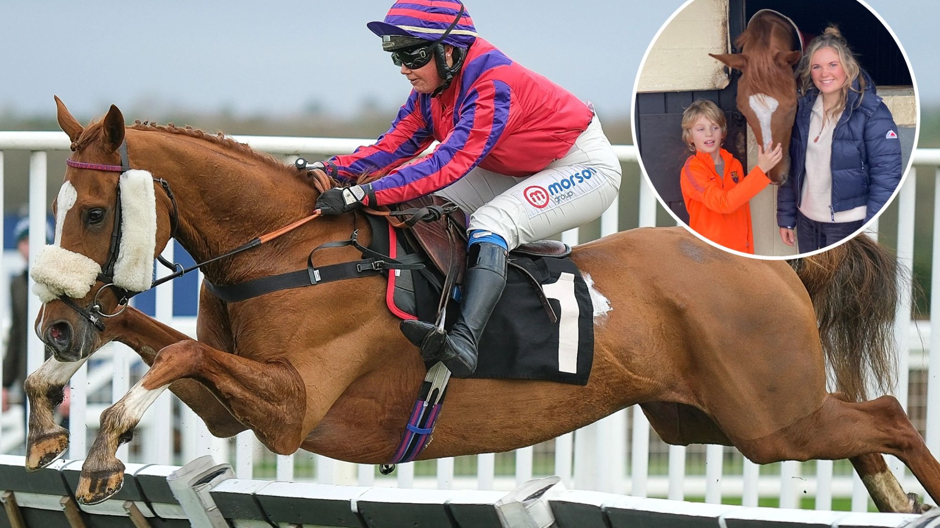 Horse named after late Queen finally wins 1st race over jumps - after being sent a good luck message by Camilla