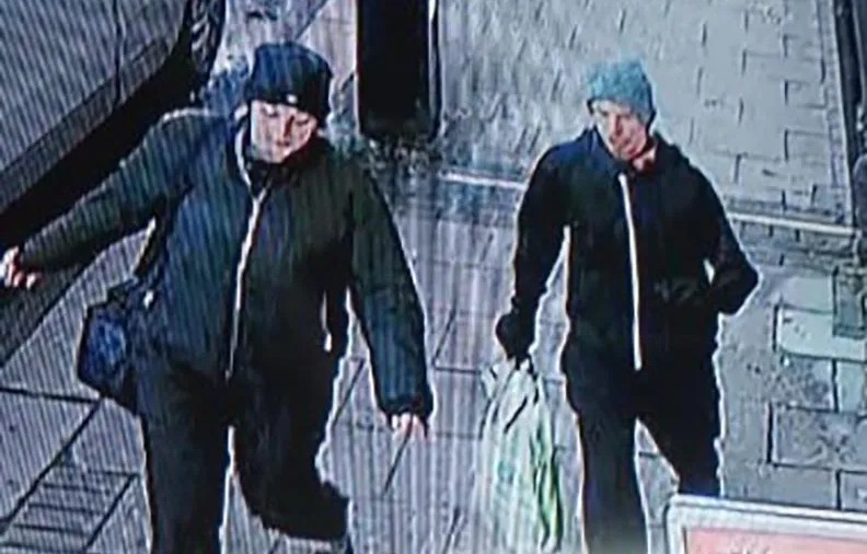 Final CCTV image of missing man and woman, 31 & 26, shows couple walk along high street with mystery carrier bag