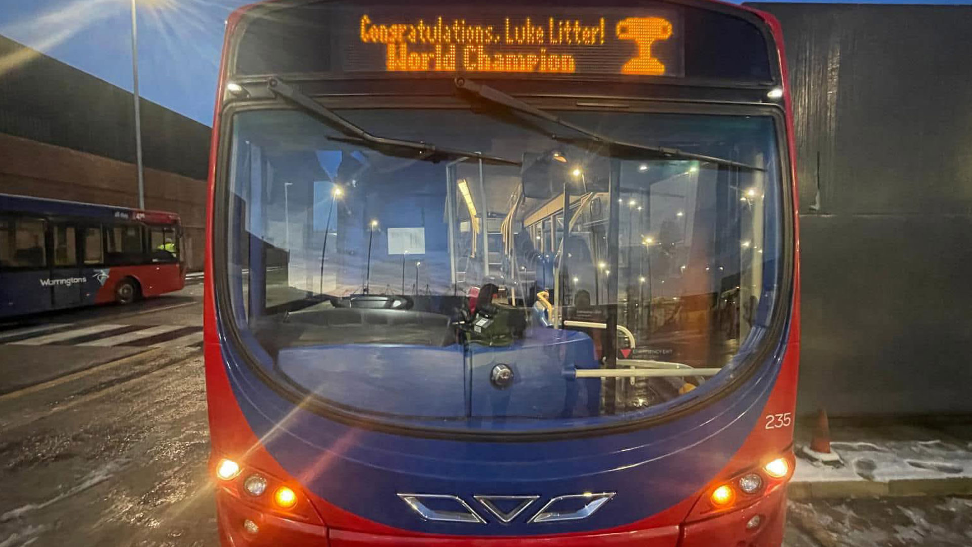 Luke Littler congratulated on PDC World Darts Championship win by local bus firm... but they get his name wrong