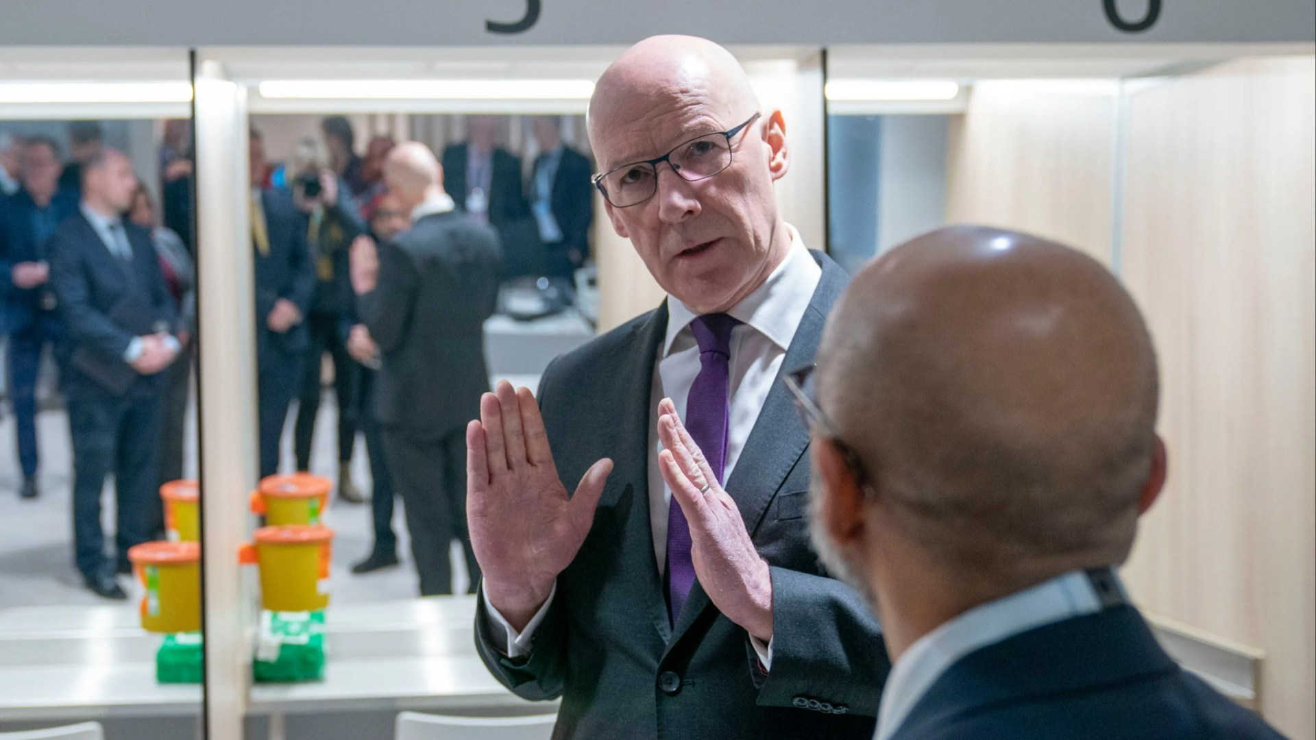 Swinney vows to slash Scotland's shameful drugs death toll as he visits first legal 'fix room'