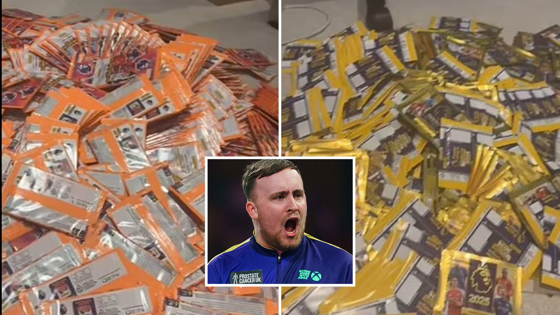 'Surely I can complete the book with this' - Luke Littler stunned as he’s sent thousands of Premier League sticker packs