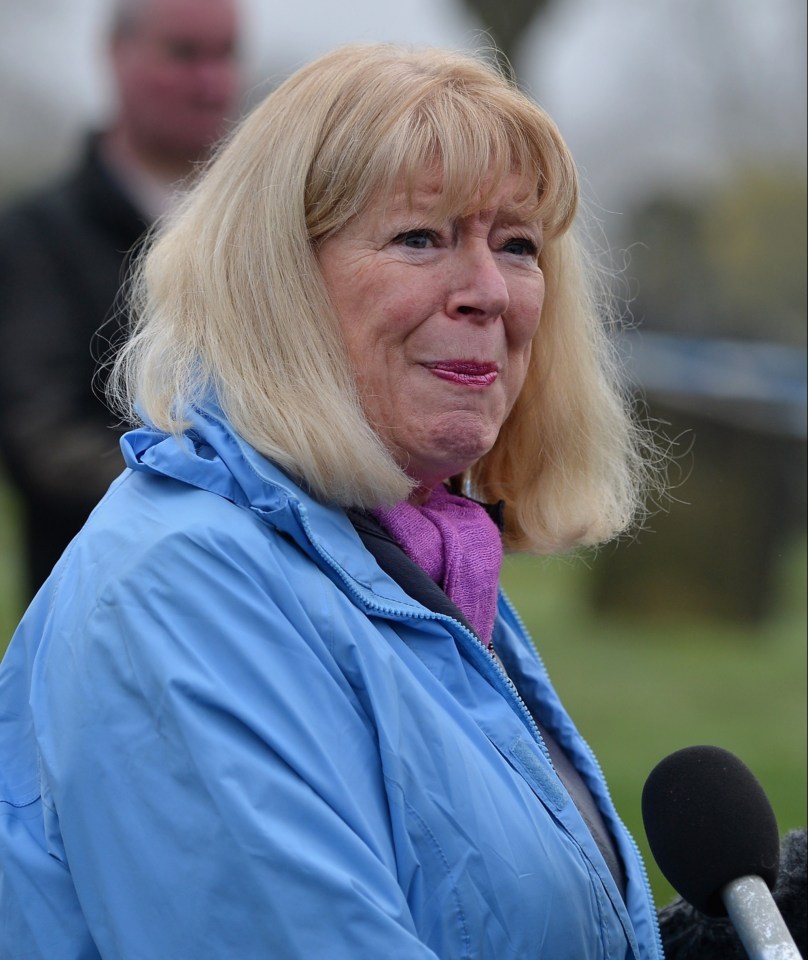 COATBRIDGE, SCOTLAND - JANUARY 10: Sandra Brown reacts following the conformation that a grave at Old Monkton cemetery does not contain the body of missing schoolgirl Mora Anderson on January 10, 2013 in Coatbridge,Scotland. Mrs Brown believes that her late father Alexander Gartshore, a former bus driver and convicted rapist, had some involvement in the abduction and murder of schoolgirl Moira Anderson. The 11-year-old school girl went missing in 1957. (Photo by Jeff J Mitchell/Getty Images)