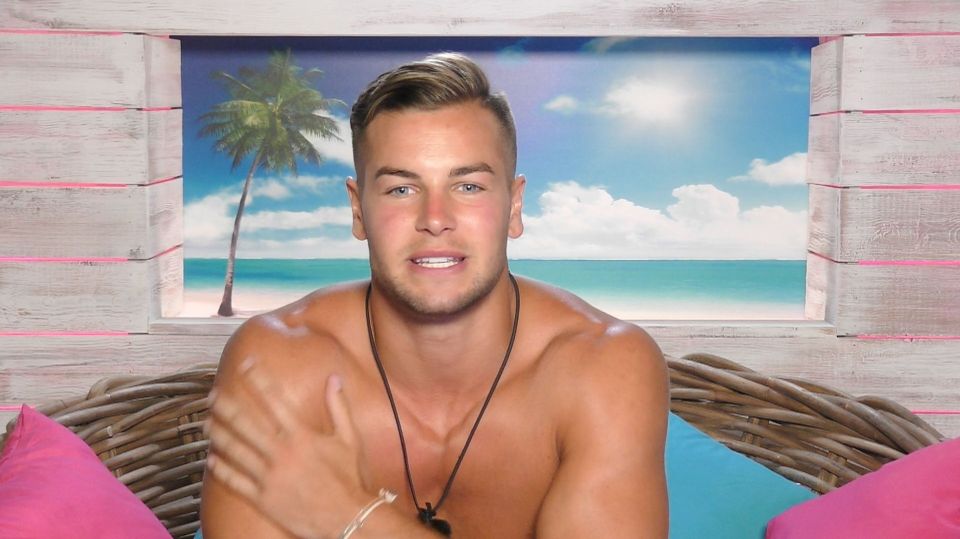 Chris Hughes on the Love Island set.