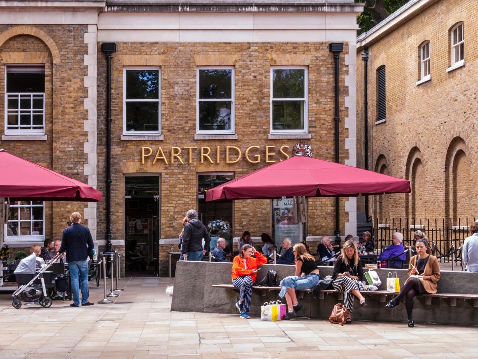 Partridges Food Shop in Duke of York Square, London.