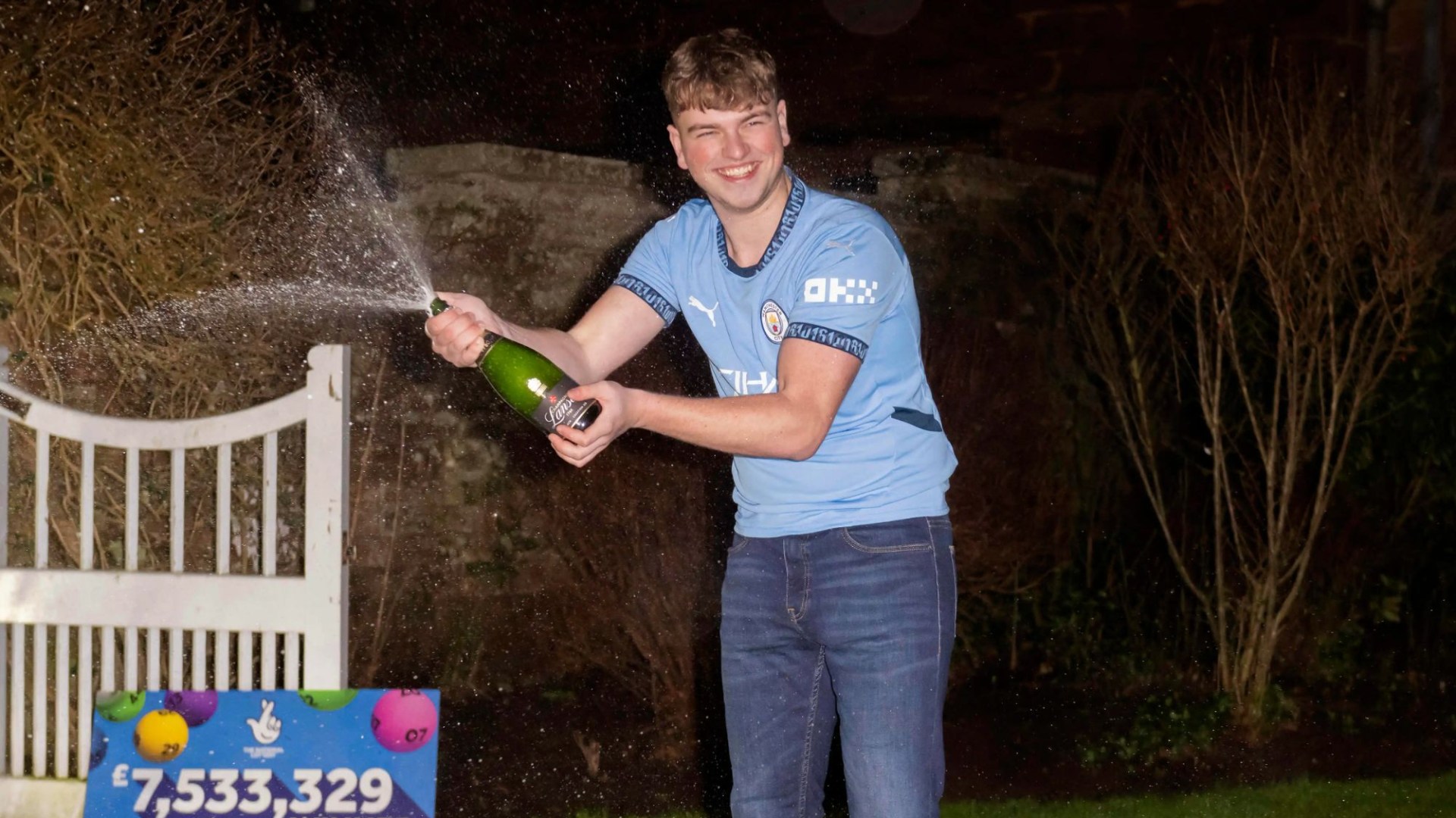 Man, 20, won £7.5MILLION in lottery - but was fixing blocked drains day after life-changing win for gutting reason