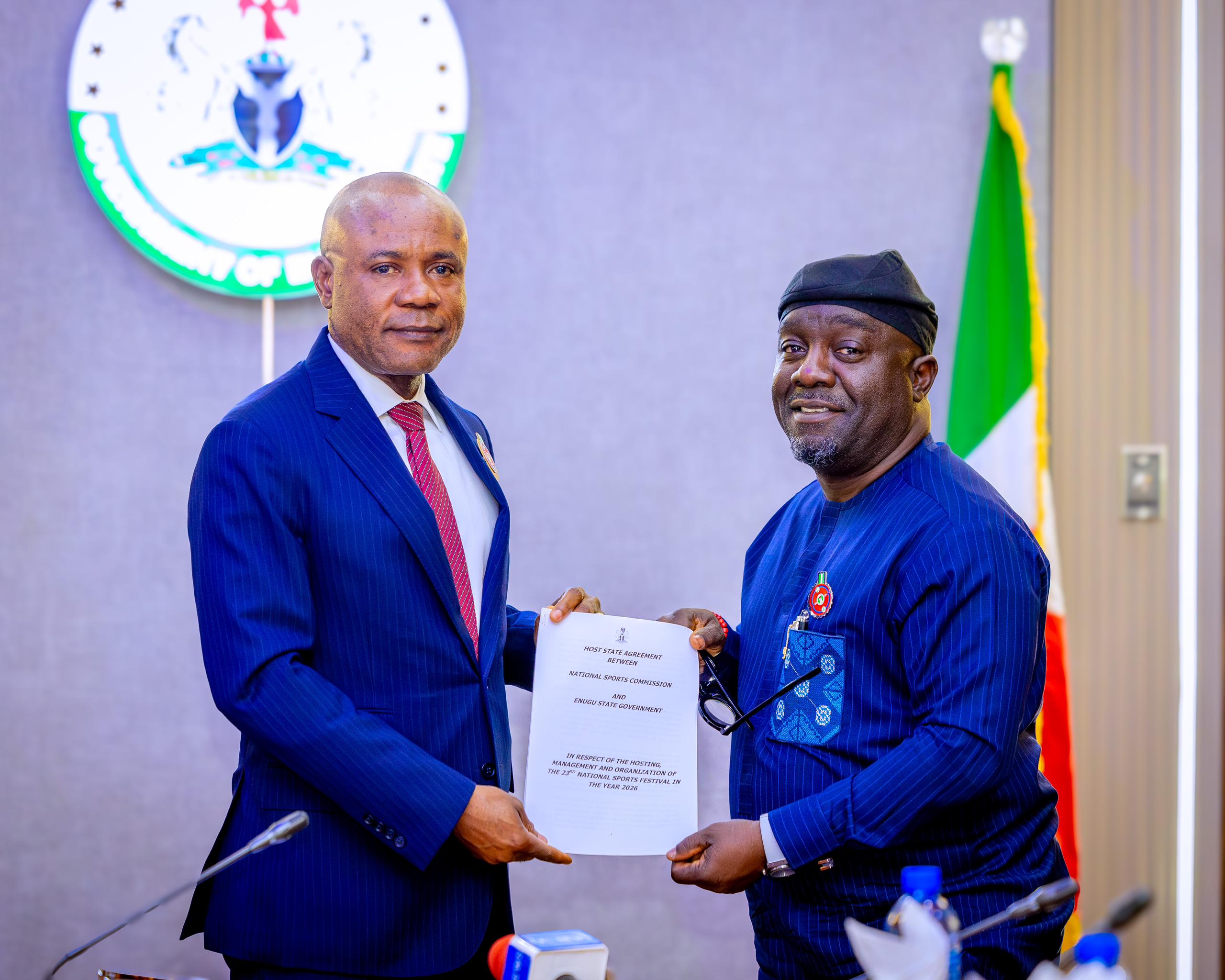 2025 NSF: NSC Presents Official Hosting Rights Letter to Enugu