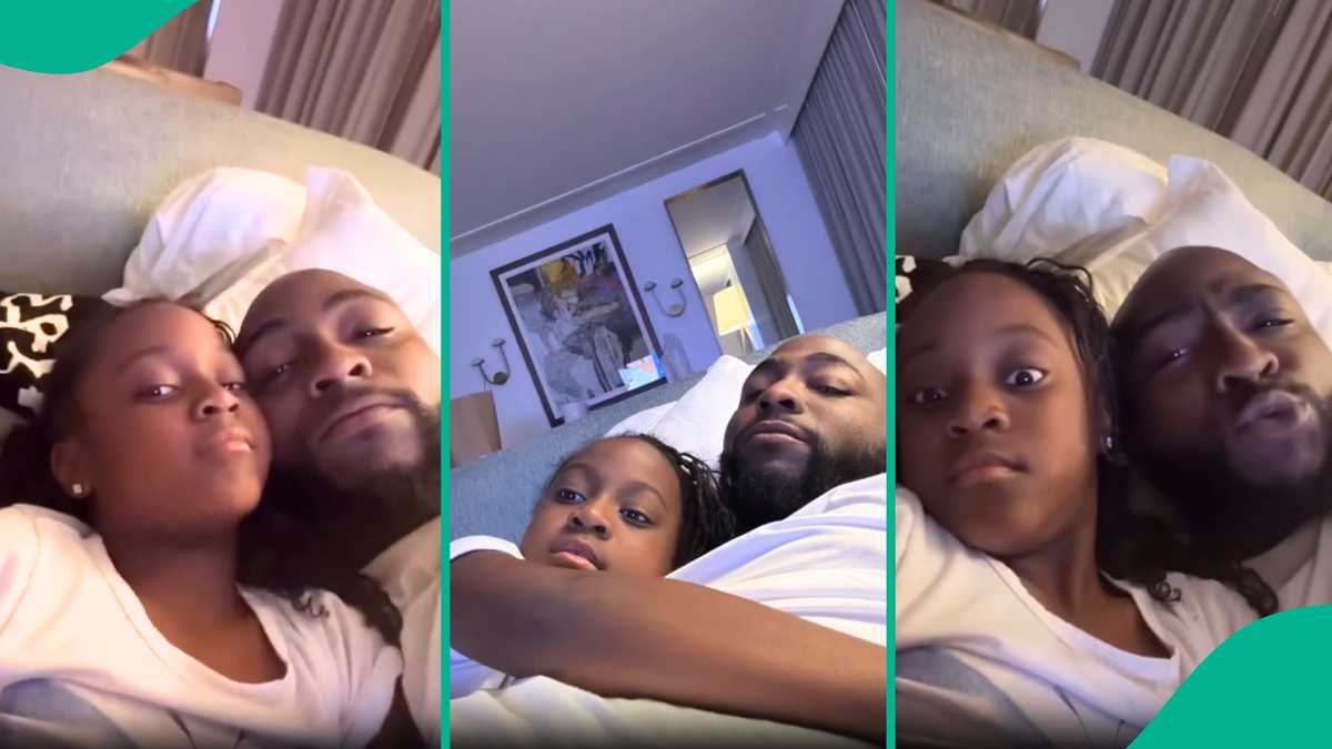 Davido Spends Vacations With 2nd Daughter Hailey in Bahamas, Fans Bring Up Imade: “She Can’t Relate”