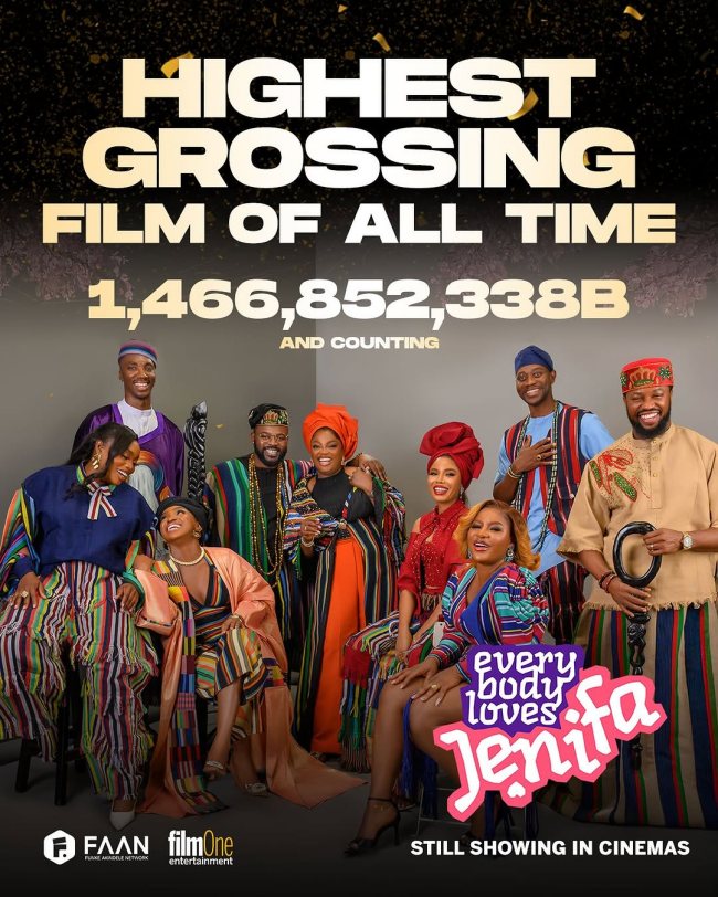 'Everybody Loves Jenifa' hits highest-grossing Nollywood movie of all time