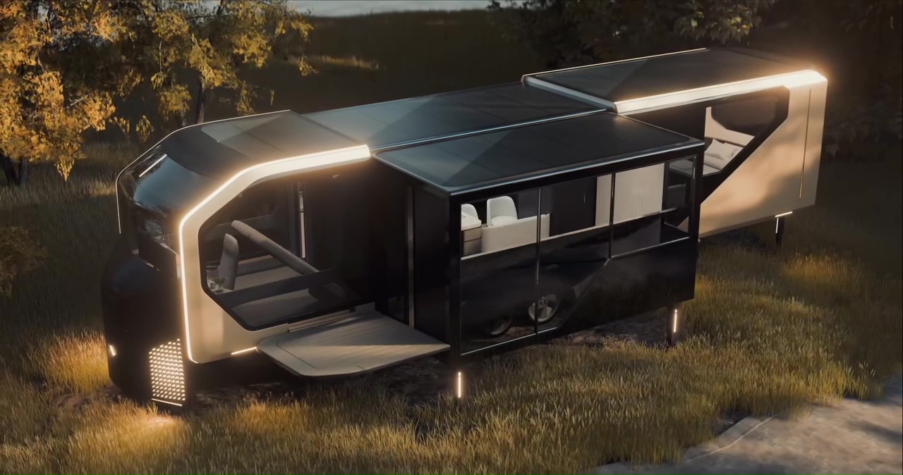 Legendary Italian car maker reveals futuristic caravan with ‘expandable body’ and self-driving tech