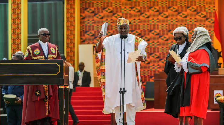 Mahama sworn in as Ghana President, Nigerian leaders in