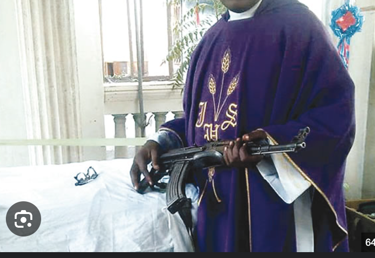 Nigerian priest shoots two boys dead for firing knockout on New year's day (video)