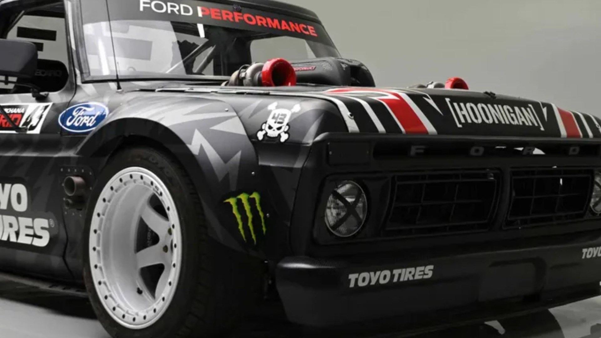 Star’s pimped-out Ford dubbed ‘Hoonitruck’ hits auction for eye-watering cost with racing tyres & ‘galaxy-sized’ turbos