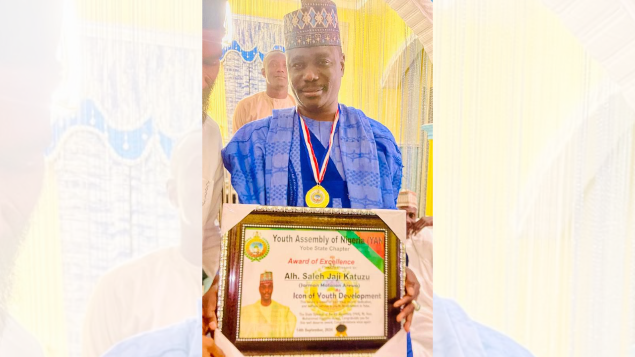 Youth Assembly Of Nigeria Honours Katuzu With 'Icon Of Youth Development' Award