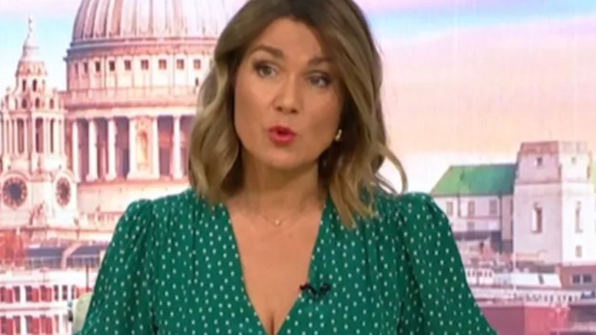 Moment shocked Susanna Reid is forced to apologise as reporter swears live on Good Morning Britain