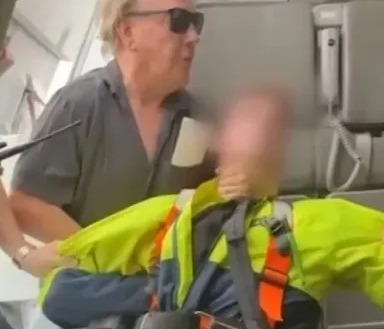 Watch terrifying moment pilot & hero passenger wrestle teen armed with SHOTGUN and knives as he 'tried to storm plane'